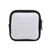 Sublimation blank Neoprene Earphone Bag Square - White